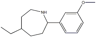 5-ETHYL-2-(3-METHOXYPHENYL)AZEPANE Structure