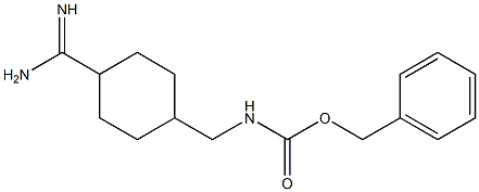 BENZYL [(4-CARBAMIMIDOYLCYCLOHEXYL)METHYL]CARBAMATE Structure