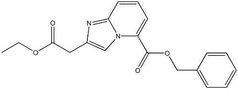 BENZYL 2-(2-ETHOXY-2-OXOETHYL)IMIDAZO[1,2-A]PYRIDINE-5-CARBOXYLATE Structure