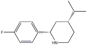 CIS-2-(4-FLUOROPHENYL)-4-ISOPROPYLPIPERIDINE Structure