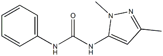 N-(1,3-dimethyl-1H-pyrazol-5-yl)-N'-phenylurea 구조식 이미지