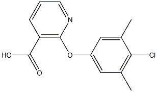 2-(4-chloro-3,5-dimethylphenoxy)nicotinic acid Structure