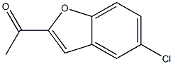 1-(5-chloro-1-benzofuran-2-yl)ethanone 구조식 이미지