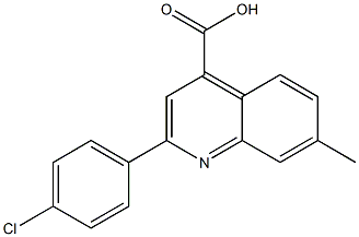 2-(4-chlorophenyl)-7-methylquinoline-4-carboxylic acid Structure