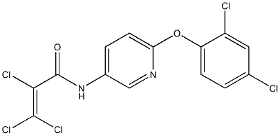 N1-[6-(2,4-dichlorophenoxy)-3-pyridyl]-2,3,3-trichloroacrylamide Structure