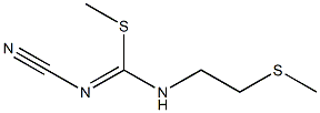 1-{[(cyanoimino)(methylthio)methyl]amino}-2-(methylthio)ethane Structure
