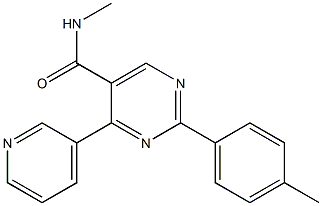 N-methyl-2-(4-methylphenyl)-4-(3-pyridinyl)-5-pyrimidinecarboxamide Structure