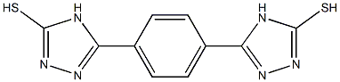 5-[4-(5-mercapto-4H-1,2,4-triazol-3-yl)phenyl]-4H-1,2,4-triazole-3-thiol 구조식 이미지