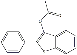 2-phenylbenzo[b]thiophen-3-yl acetate 구조식 이미지