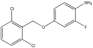 4-[(2,6-dichlorobenzyl)oxy]-2-fluorophenylamine 구조식 이미지