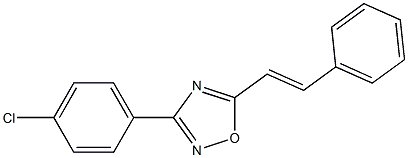 5-styryl-3-(4-chlorophenyl)-1,2,4-oxadiazole 구조식 이미지