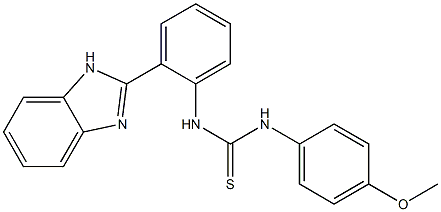 N-[2-(1H-benzo[d]imidazol-2-yl)phenyl]-N'-(4-methoxyphenyl)thiourea 구조식 이미지