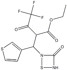 ethyl 4,4,4-trifluoro-3-oxo-2-(1-thien-3-yl-1-thioureidomethyl)butyrate Structure