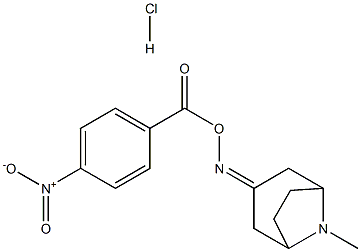 N-(8-methyl-8-azabicyclo[3.2.1]oct-3-ylidene)-N-[(4-nitrobenzoyl)oxy]amine hydrochloride Structure