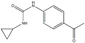N-(4-acetylphenyl)-N'-cyclopropylurea Structure