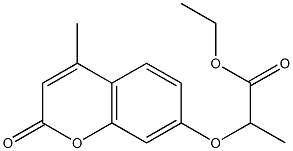 ethyl 2-[(4-methyl-2-oxo-2H-chromen-7-yl)oxy]propanoate 구조식 이미지