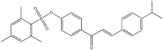 4-[(E)-3-(4-isopropylphenyl)-2-propenoyl]phenyl 2,4,6-trimethylbenzenesulfonate Structure