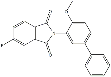 5-fluoro-2-(4-methoxy[1,1'-biphenyl]-3-yl)-1H-isoindole-1,3(2H)-dione 구조식 이미지