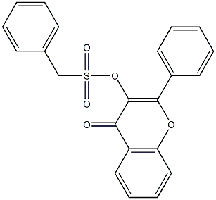4-oxo-2-phenyl-4H-chromen-3-yl phenylmethanesulfonate Structure