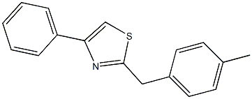 2-(4-methylbenzyl)-4-phenyl-1,3-thiazole 구조식 이미지