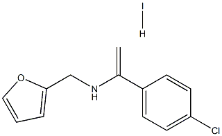 N-[1-(4-chlorophenyl)vinyl]-N-(2-furylmethyl)amine hydroiodide 구조식 이미지