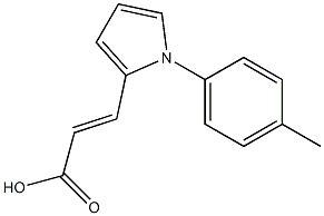 (E)-3-(1-p-tolyl-1H-pyrrol-2-yl)acrylic acid 구조식 이미지