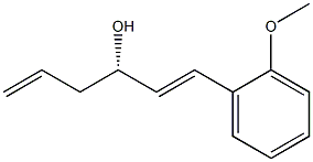 (S,E)-1-(2-methoxyphenyl)hexa-1,5-dien-3-ol 구조식 이미지