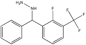 1-((2-fluoro-3-(trifluoromethyl)phenyl)(phenyl)methyl)hydrazine 구조식 이미지