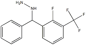 1-((2-fluoro-3-(trifluoromethyl)phenyl)(phenyl)methyl)hydrazine Structure