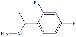 1-(1-(2-bromo-4-fluorophenyl)ethyl)hydrazine Structure