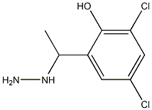 1-(1-(3,5-dichloro-2-hydroxyphenyl)ethyl)hydrazine Structure