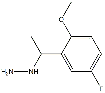 1-(1-(5-fluoro-2-methoxyphenyl)ethyl)hydrazine 구조식 이미지