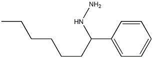 1-(1-phenylheptyl)hydrazine Structure