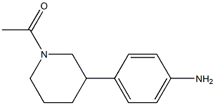 1-(3-(4-aminophenyl)piperidin-1-yl)ethanone Structure