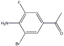 1-(4-Amino-3-bromo-5-fluoro-phenyl)-ethanone 구조식 이미지