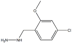 1-(4-chloro-2-methoxybenzyl)hydrazine Structure