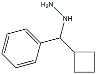 1-(cyclobutyl(phenyl)methyl)hydrazine Structure