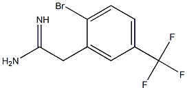 2-(2-bromo-5-(trifluoromethyl)phenyl)acetamidine 구조식 이미지