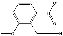 2-(2-methoxy-6-nitrophenyl)acetonitrile 구조식 이미지