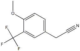 2-(3-(trifluoromethyl)-4-methoxyphenyl)acetonitrile Structure