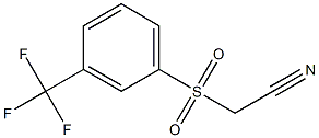 2-(3-(trifluoromethyl)phenylsulfonyl)acetonitrile Structure