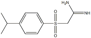 2-(4-isopropylphenylsulfonyl)acetamidine 구조식 이미지