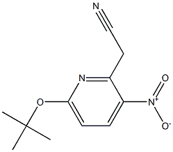 2-(6-tert-butoxy-3-nitropyridin-2-yl)acetonitrile Structure