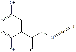 2-azido-1-(2,5-dihydroxyphenyl)ethanone Structure