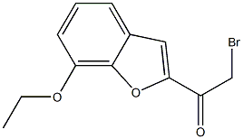 2-bromo-1-(7-ethoxybenzofuran-2-yl)ethanone Structure