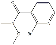 2-bromo-N-methoxy-N-methylnicotinamide 구조식 이미지