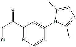 2-chloro-1-(4-(2,5-dimethyl-1H-pyrrol-1-yl)pyridin-2-yl)ethanone Structure