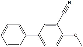 2-methoxy-5-phenyl-benzonitrile Structure