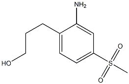 3-(2-amino-4-(methylsulfonyl)phenyl)propan-1-ol Structure