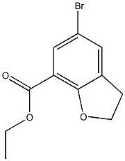 ethyl 5-bromo-2,3-dihydrobenzofuran-7-carboxylate Structure